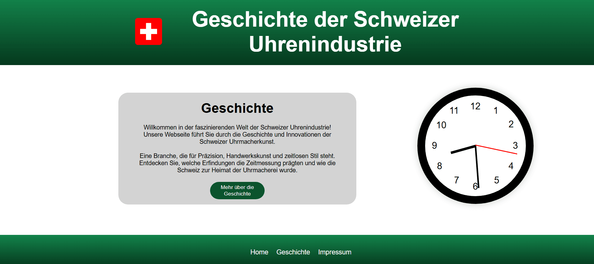 Geschichte der Schweizer Uhrenindustrie
